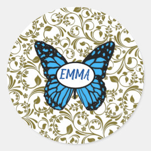 Elegant Nature Inspired Beauty Classic Round Sticker