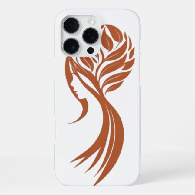 Elegant Nature-Inspired Feminine Art Design iPhone Case (Back)