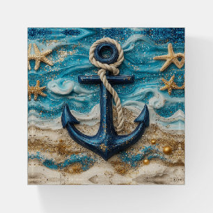 Elegant Nautical Anchor  Paperweight