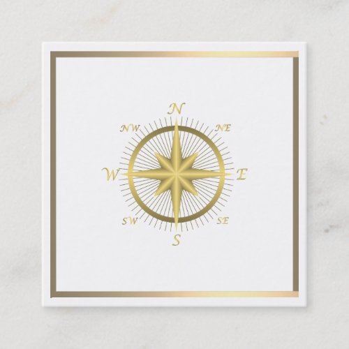 Elegant Nautical Compass  Business Card
