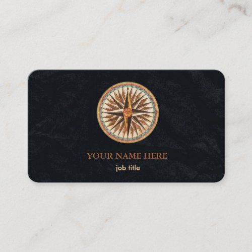 Elegant Nautical Compass  Business Card