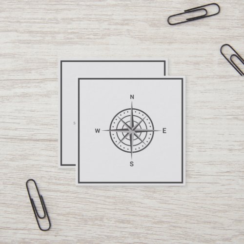 Elegant Nautical Compass  Business Card