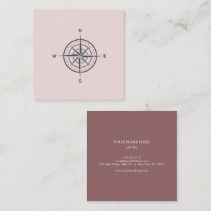 Elegant Nautical Compass Business Card