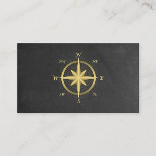 Elegant Nautical Compass  Business Card