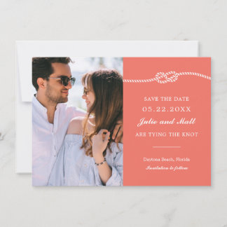Elegant Nautical Knot Save the Date
