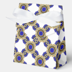Elegant Nautical Royal Blue and White Favor Boxes