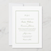 Elegant Nautical Sage Green Anchor Wedding