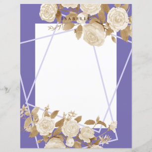 Elegant Nautral Rose Purple Paper Sheet