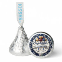 Elegant Navy and Gold 10th Anniversary Hershey®'s Kisses®
