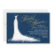 Elegant Navy and Gold Wedding Gown Bridal Shower