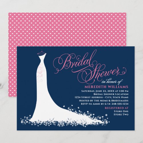 Bridal Shower Invitation | Elegant Wedding Gown