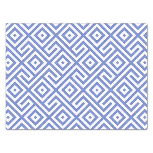 Elegant Navy Blue Abstract Geometric Pattern  Tissue Paper