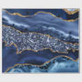 elegant-navy-blue-and-gold-glitter-ocean-agate-wrapping-paper-zazzle