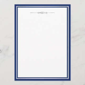 Elegant Navy Blue and Silver Invitation Template