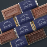 Elegant Navy Blue Bachelorette Personalized Hershey's Miniatures<br><div class="desc">Featuring timeless typography and a chic layout, these wrappers are perfect for adding a stylish, coordinated touch to your "Bach Club" weekend. Fully editable — customize the name, date, or text to match your event. Coordinates with the entire "Bach Club • Luxury Bachelorette Party" Collection. Explore the link on this...</div>