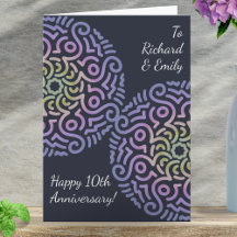 Elegant Navy Blue Boho Mandala Wedding Anniversary