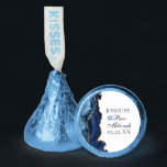 Elegant Navy Blue Gold Agate Bar Mitzvah Party Hershey®'s Kisses®<br><div class="desc">Elegant navy blue and gold agate decorates the side of these modern Bar Mitzvah party favor Hershey's Kisses. Your son's name is written in beautiful formal script under the Star of David. Perfect dessert for a chic,  stylish Jewish family celebrating their boy being called to the Torah.</div>