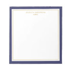Elegant Navy Blue Gold Personalized