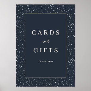 Elegant Navy Blue Gratitude Sign Holder