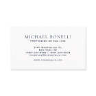 Elegant Navy Blue Leather Professional Your Logo