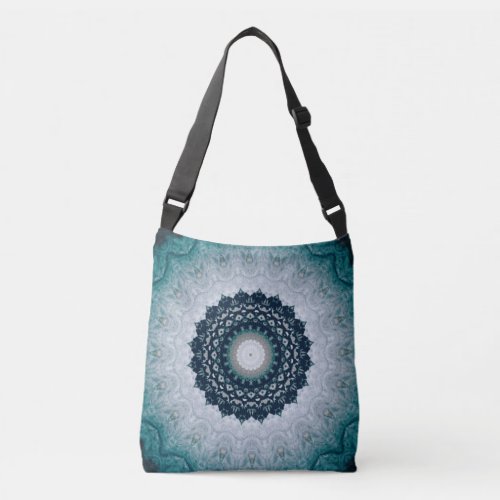 Elegant Navy Blue Mandala    Crossbody Bag