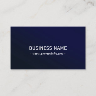 Elegant Navy Blue Metallic Professional Business Card