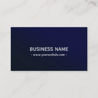 Elegant Navy Blue Metallic Professional  Business Card