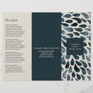 Elegant Navy Blue Modern Business Brochure