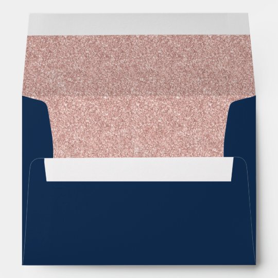 navy blue and rose gold wedding theme elegant navy blue rose gold glitter modern wedding envelope zazzlecom navy blue and rose gold wedding theme elegant navy blue rose gold glitter modern wedding envelope zazzlecom