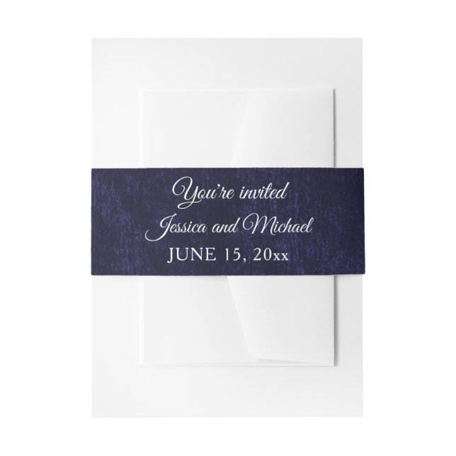 Elegant Navy Blue Velvet Wedding Wrap (Front Example)