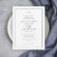 Elegant Navy Blue Wedding Invitation