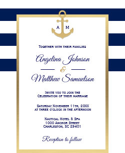 nautical wedding invitations zazzle