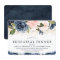 Elegant Navy Floral Gold Blush Rehearsal Dinner