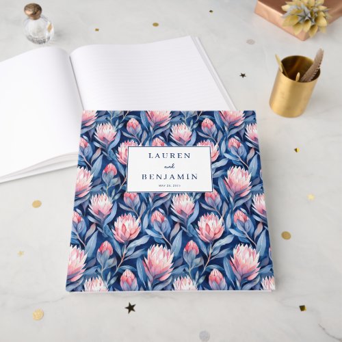 Elegant Navy Floral Pattern
