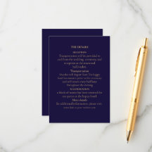 Elegant Navy& Gold Art Deco Personalized 