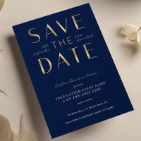 Elegant Navy & Gold Business Event Corporate