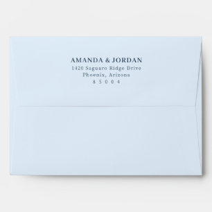 Elegant Navy Minimalist Envelope