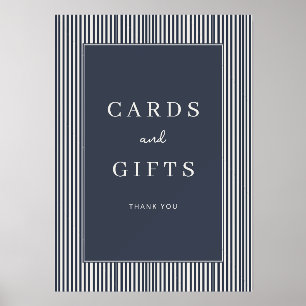 Elegant Navy Minimalist Gratitude Sign Holder