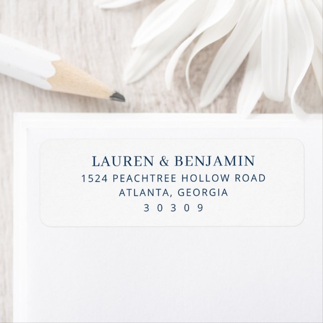 Elegant Navy Minimalist Label (Insitu)