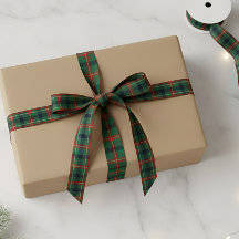 Elegant Navy Red & Green Tartan Plaid Christmas