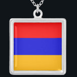 Elegant Necklace with Flag of Armenia<br><div class="desc">Add a touch of Armenian pride to your jewelry collection with our exclusive necklace featuring the flag of Armenia! Crafted with meticulous attention to detail, this necklace is more than just an accessory; it’s a celebration of Armenia’s rich heritage and cultural pride. The elegant pendant showcases the vibrant Armenian flag,...</div>