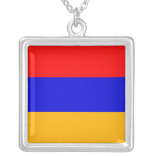 Elegant Necklace with Flag of Armenia