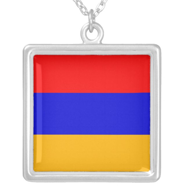 Elegant Necklace with Flag of Armenia (Front)
