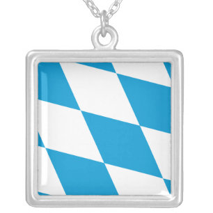 Elegant Necklace with Flag of Bavaria, Germany