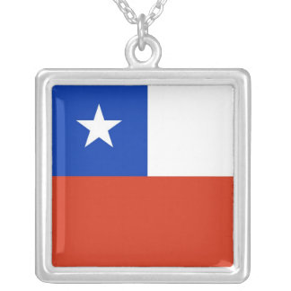 Elegant Necklace with Flag of Chile