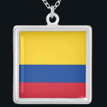 Elegant Necklace with Flag of Colombia<br><div class="desc">Add a touch of Colombian pride to your accessories with our exclusive necklace featuring the flag of Colombia! Crafted with meticulous attention to detail, this necklace is more than just a stylish piece of jewelry; it’s a celebration of Colombia’s rich heritage and cultural pride. The elegant pendant prominently displays the...</div>