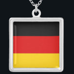 Elegant Necklace with Flag of Germany<br><div class="desc">Add a touch of German pride to your accessory collection with our exclusive necklace featuring the flag of Germany! Crafted with meticulous attention to detail, this necklace is more than just a stylish piece; it’s a celebration of Germany’s heritage and cultural identity. The elegant design prominently showcases the iconic German...</div>