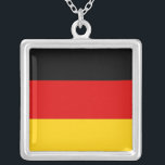 Elegant Necklace with Flag of Germany<br><div class="desc">Add a touch of German pride to your accessory collection with our exclusive necklace featuring the flag of Germany! Crafted with meticulous attention to detail, this necklace is more than just a stylish piece; it’s a celebration of Germany’s heritage and cultural identity. The elegant design prominently showcases the iconic German...</div>