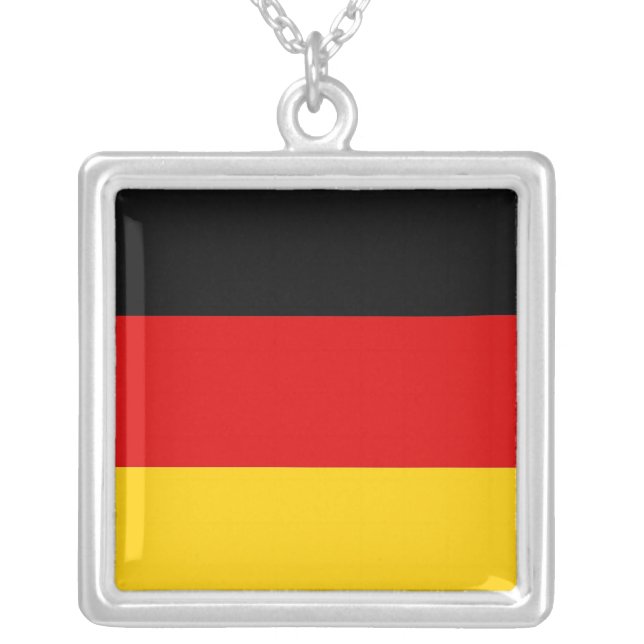 Elegant Necklace with Flag of Germany (Front)