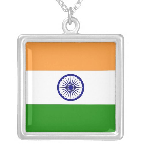 Elegant Necklace with Flag of India